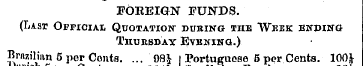 FOREIGN FUNDS. (Last Official Quotation-...