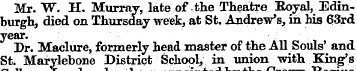 Mr. W. H. Murray, late of the Theatre Ro...