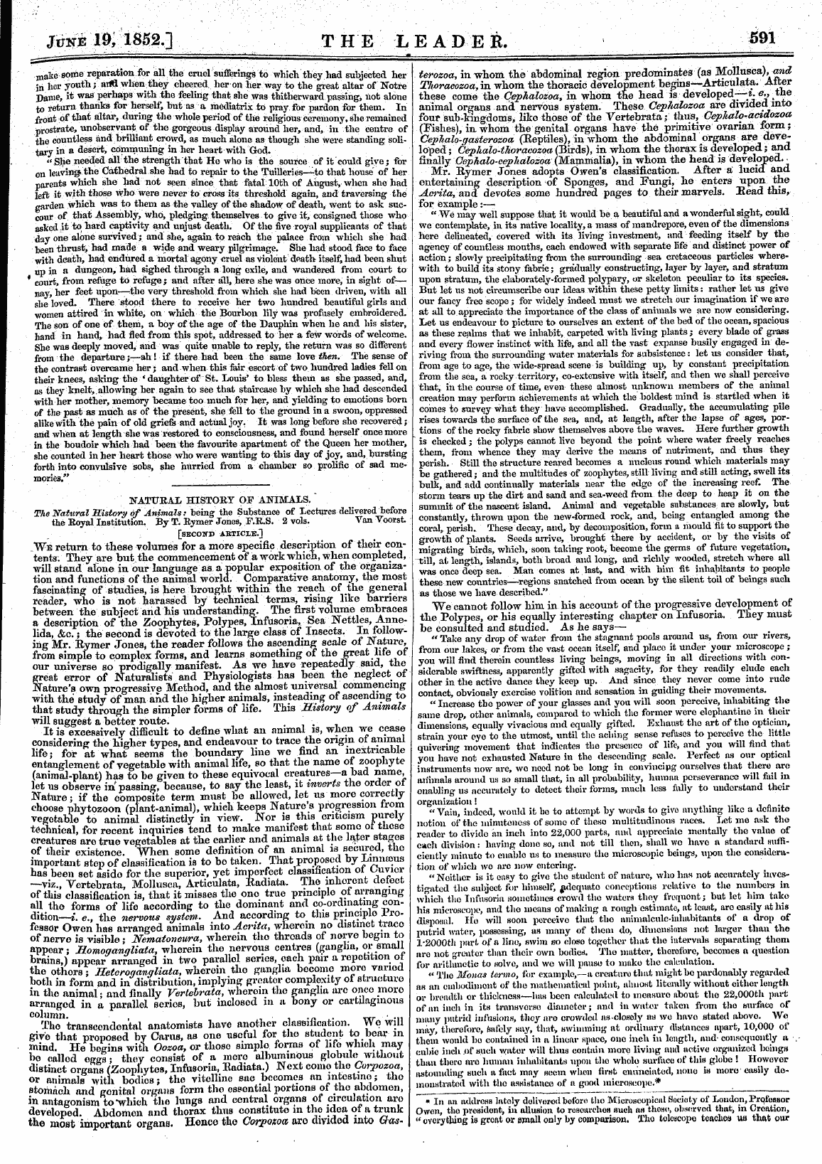 Leader (1850-1860): jS F Y, Country edition - Mrs. Komek's Filia Dolorosa. Filia Dolor...