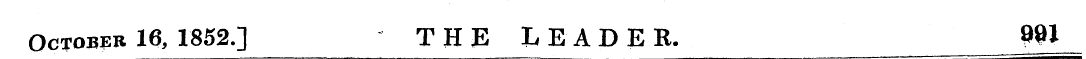October 16, 1852.] THE LEADER. 981