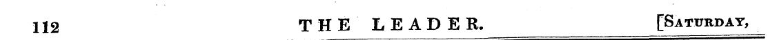 112 THE LEADER. [Saturday,