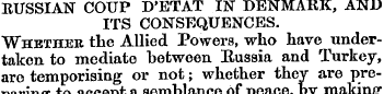BUSSIAN COUP D'ETAT IN DENMARK, AND ITS ...