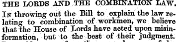 THE LORDS AND THE COMBINATION LAW In thr...