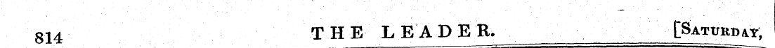 814 T H E LEADER. [Saturday,