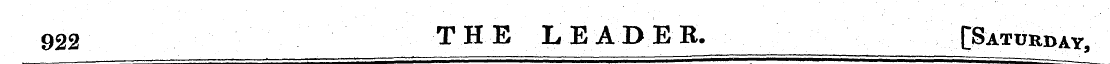 922 THE LEADER. [Saturday,