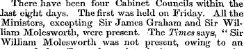 There have been four Cabinet Councils wi...