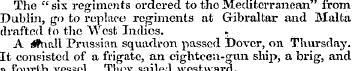 The "six regiments ordered to the Medite...