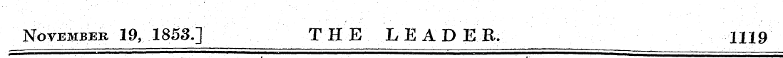 November 19, 1853.] THE LEADER. 1119