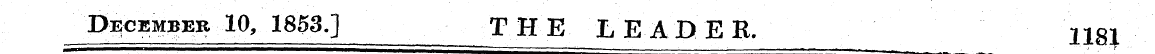 December ,10, 1853.] THE LEADER, 1181