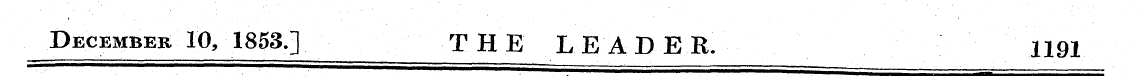 December 10, 1853.] THE LEADER. 1191