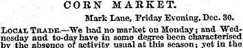 CORN MARKET. Mark Lane,.Friday Evening, ...