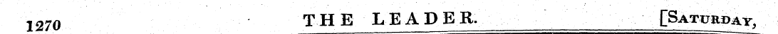 2270 THE LEADER. £Satttrqay ,
