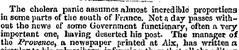 The cholera pnnio assumes almost incredi...