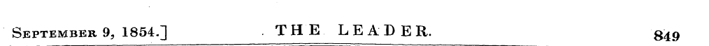 September 9, 1854.] THE LEADER. 849