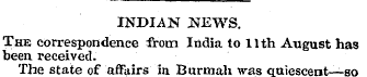 INDIAN JSTEWS. The correspondence from I...