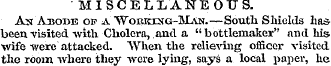 MISCELLANEOUS. An Abode of a Worktng-Man...