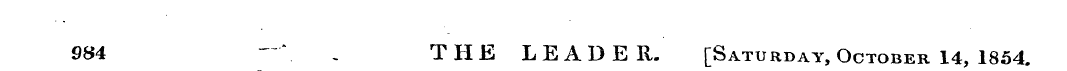 9S4 ~ ~\ , THE LEADER. [Saturday, Octobe...