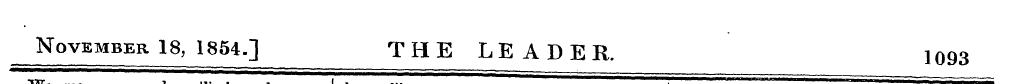 command November 18, 1854.] THE LEADER. ...