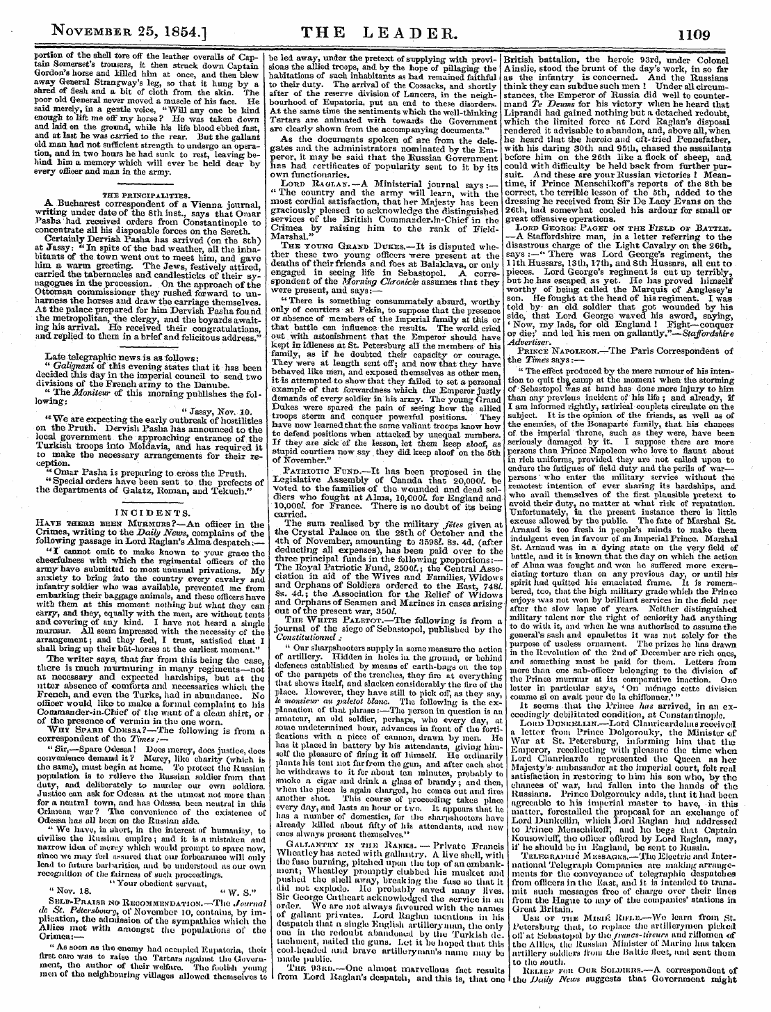 Leader (1850-1860): jS F Y, 2nd edition - Incidents. Have There Been Mtjrmuhs?—An ...