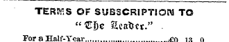 TERMS OF SUBSCRIPTION TO "®ljc Sentot." ...