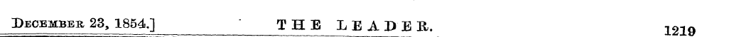 December 23, 1854.] THE LEADER. 1219