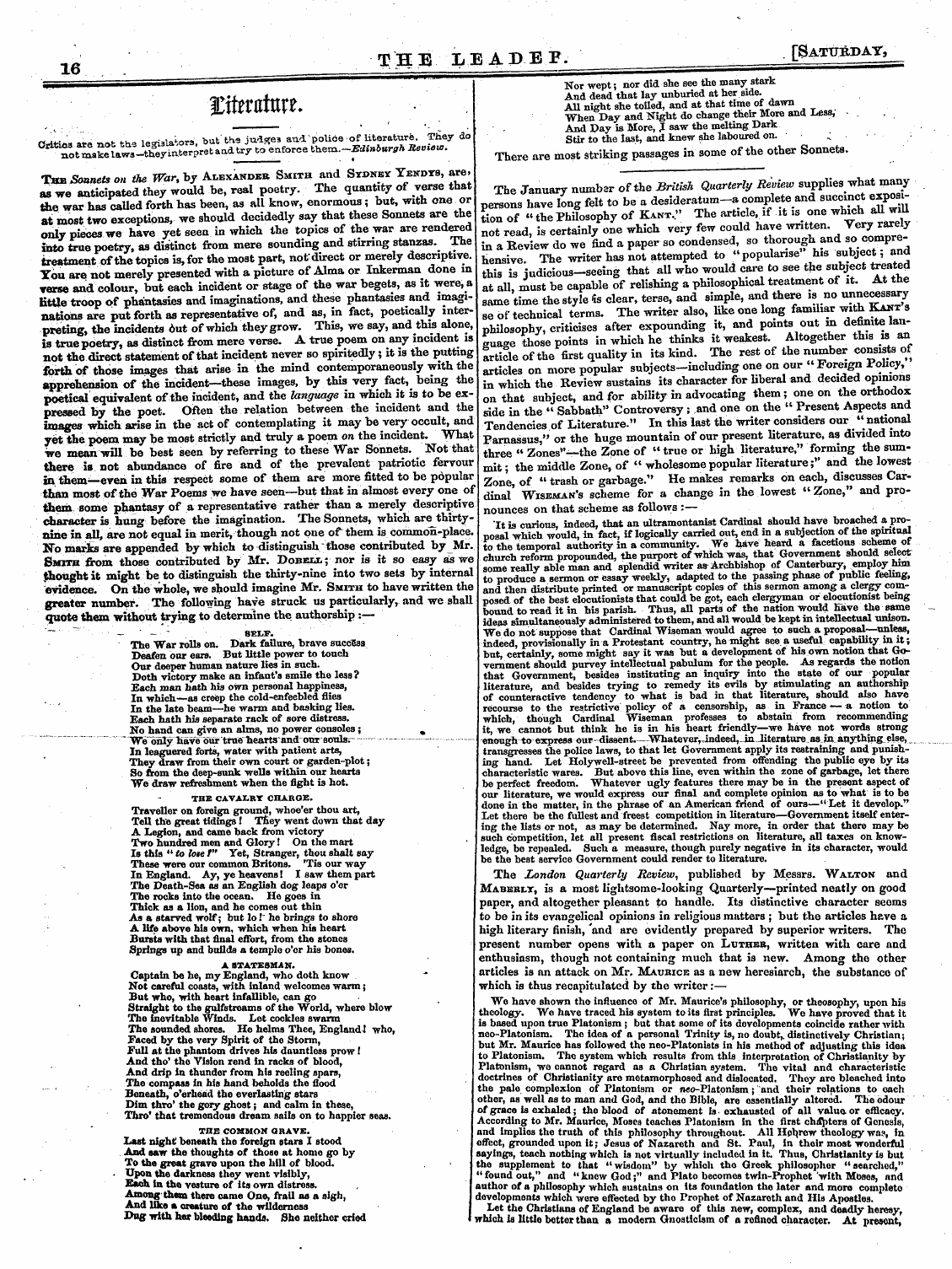 Leader (1850-1860): jS F Y, 2nd edition - ^^S F^Sss^^^^^^X^^ A °