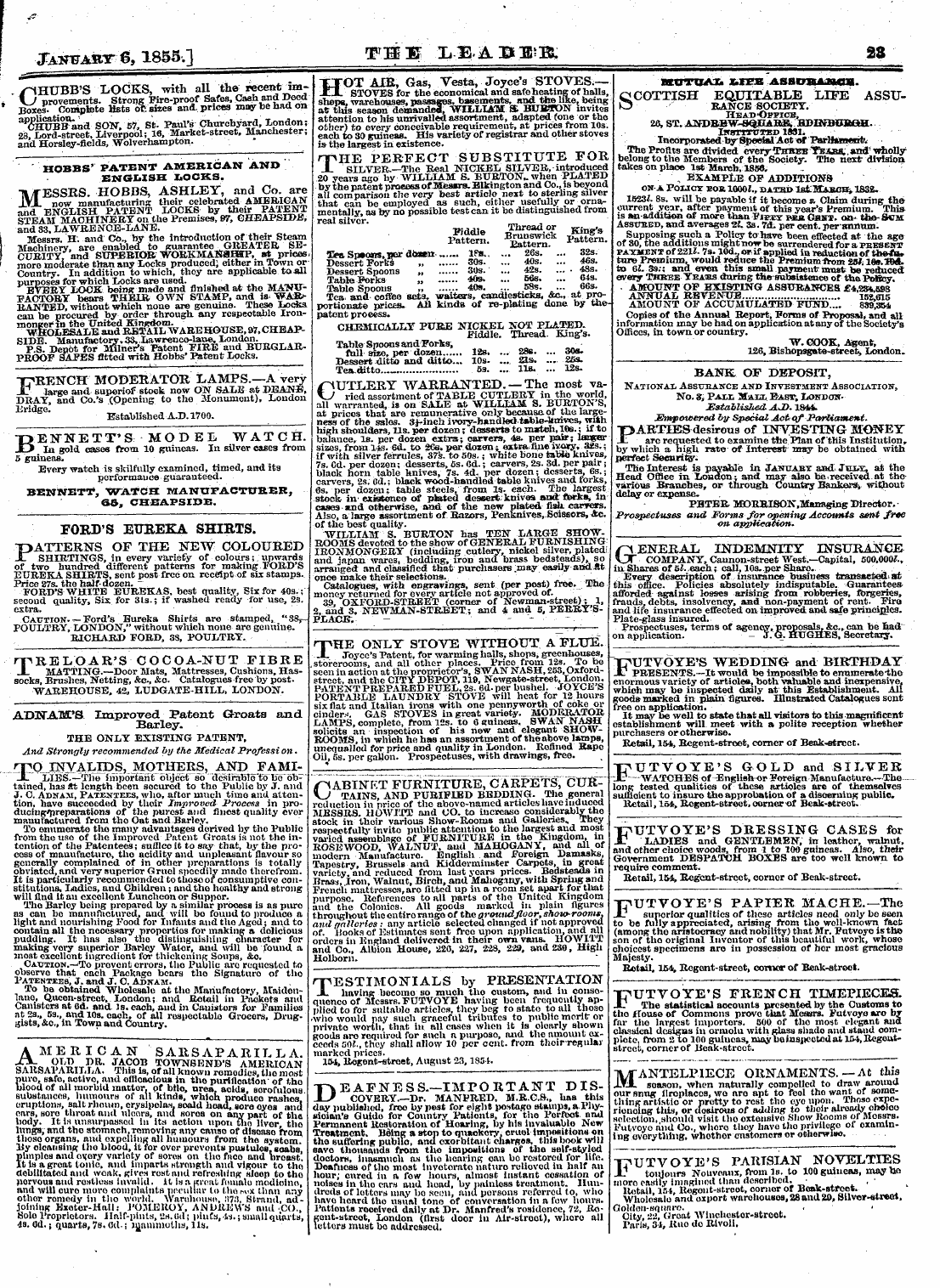 Leader (1850-1860): jS F Y, 2nd edition - X4otasht 6, 1855,1 Tmm %M&&Wt& 23