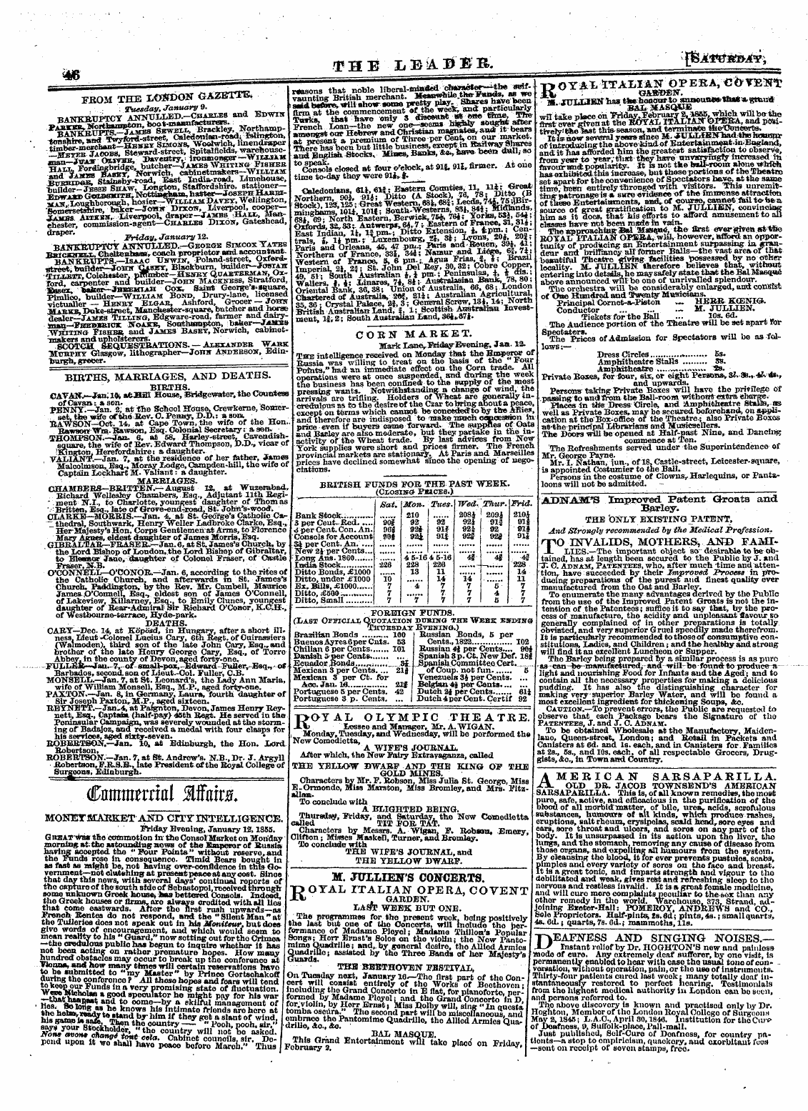 Leader (1850-1860): jS F Y, 2nd edition - Fbom The Lcfchdon Gazette* ; Tuesday, Ja...