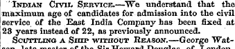 Indian Cmt Service.—"We understand that ...