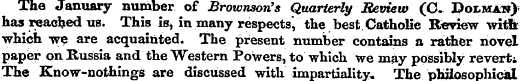The January number of Brownson's Quarter...