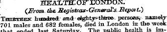 HEAXTH-OFX'ONDOK. (J?rom. the, Begistoax...