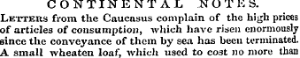 CONTINENTAL NOTES. Letters from the Cauc...