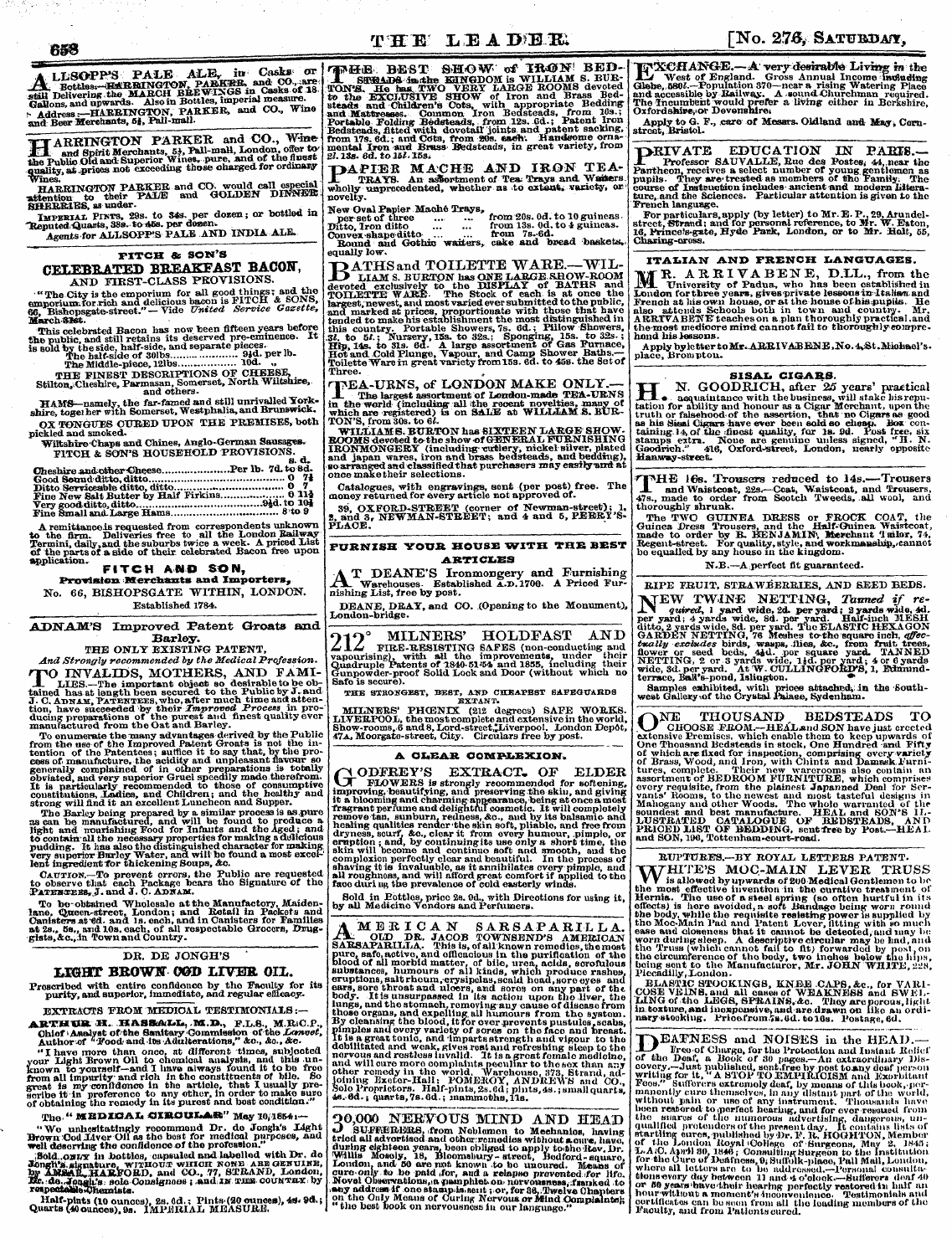 Leader (1850-1860): jS F Y, 2nd edition - M ^ Til Leapm^I [No. 27£, Sactbdanr,