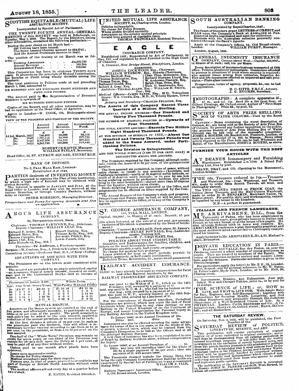 Leader (1850-1860): jS F Y, 2nd edition - Ad02317