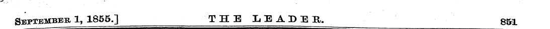 September 1, 1855.] THE LEADER. s&1