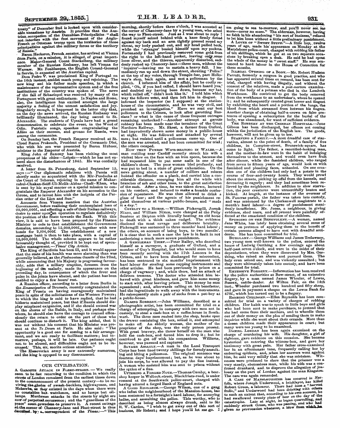 Leader (1850-1860): jS F Y, 2nd edition - Continental Notes. The Dusseldorff Gazet...