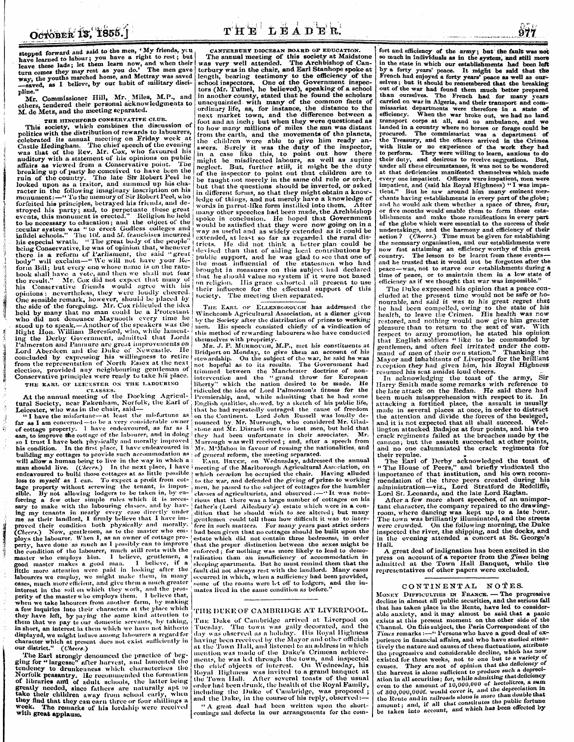 Leader (1850-1860): jS F Y, 2nd edition - Continental Notes. Mosey Difficulties Uh...