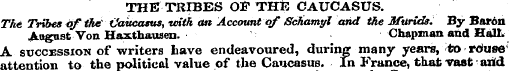 THE TRIBES OF THE CAUCASUS. The Tribes o...