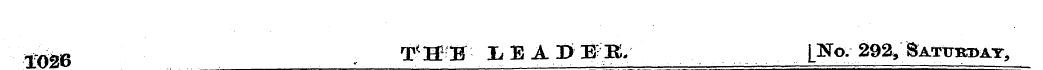 ^ B T^HrH LEAD1B. |^o. 292/Saturday,