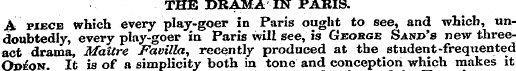 THE DRAMA IN PARIS. A piece which every ...