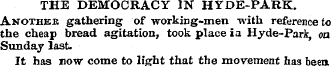 THE DEMOCRACY IN HYDE-PARK. Another gath...
