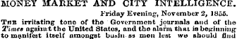 MONEY MARKET AND CITY INTELLIGENCE. Frid...