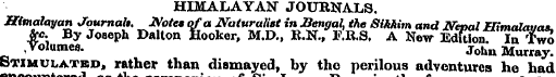 HIMALAYAN JOUBNALS. Himalayan Journals, ...