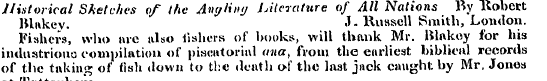 Historical Sketches of the Angling Liter...