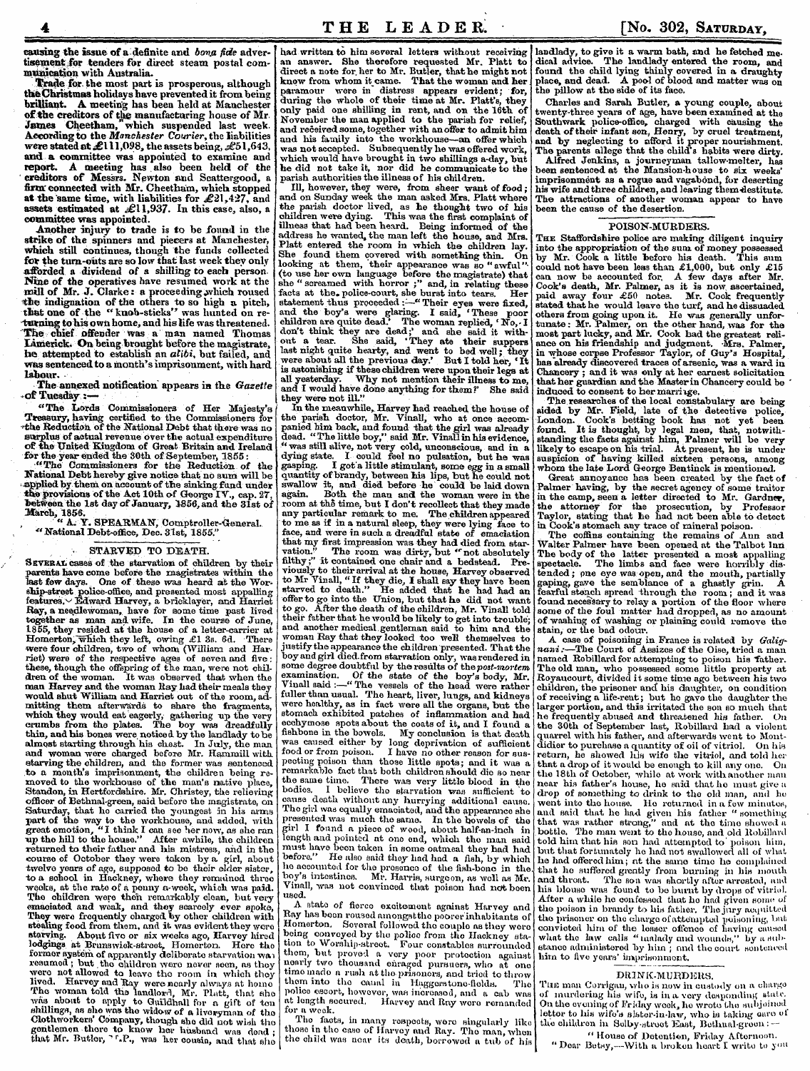 Leader (1850-1860): jS F Y, 2nd edition - Poison-Murders. The Staffordshire Police...