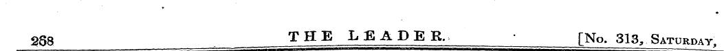 * 258 THE LEADER. • [No. 313, Saturday,