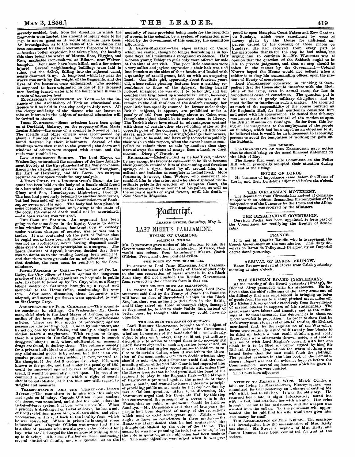 Leader (1850-1860): jS F Y, 2nd edition - France. It Is Not M. Charles Baudin Who ...