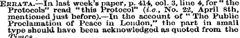 EflRATA.—In. last week's paper, p. 414, ...