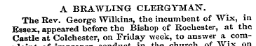 A BRAWLING CLERGYMAN. The Rev. George Wi...