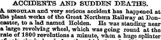 ACCIDENTS AND SUDDEN DEATHS. A BraotjiiA...